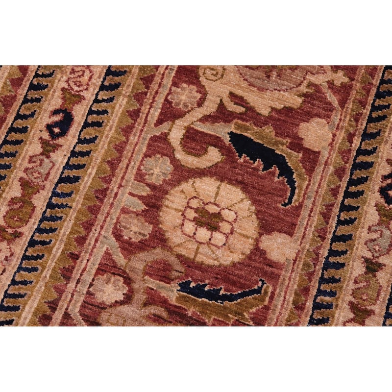 Bohemian Ziegler Tierra Blue Rust Hand-Knotted Wool Rug - 12'10'' x 15'10''