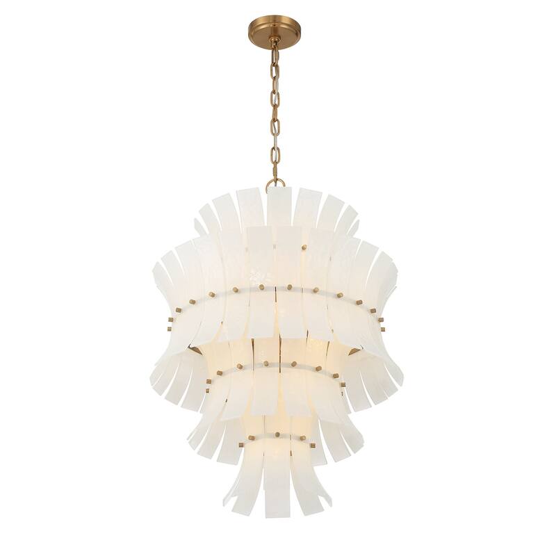 Crystorama Lighting Group ABI-2006-WH Abigail 13 Light 23" Wide