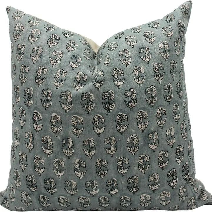 Fabdivine Linen Pillow Cover Artisan Handmade Block Print Fall Decor, Super Star