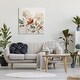 preview thumbnail 7 of 10, Stupell Beige Flowers Red Detail Canvas Wall Art Design by Lazar Studio