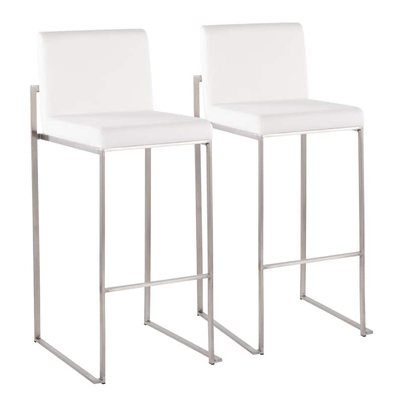 Silver Orchid Forrest High Back Bar Stool - Set of 2