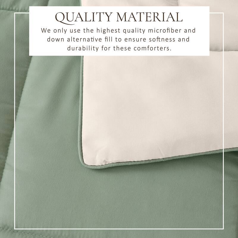 Linery & Co. All Season Down Alternative Reversible Comforter Set
