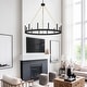 preview thumbnail 39 of 41, Update 12-light 40In Modern Farmhouse Wagon Wheel Chandelier