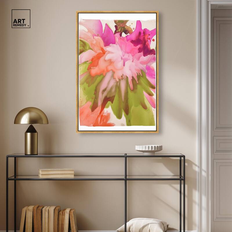 Vibrant Fluidity Floral IV Canvas by Art Remedy