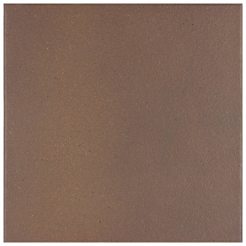 Merola Tile Quarry Flame Brown 7-3/4" x 7-3/4" Ceramic Floor and Wall Tile
