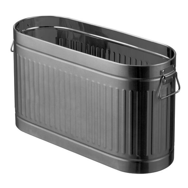 mDesign Large Steel Toilet Paper 6-Roll Bathroom Organizer Bin Box - 18 ...