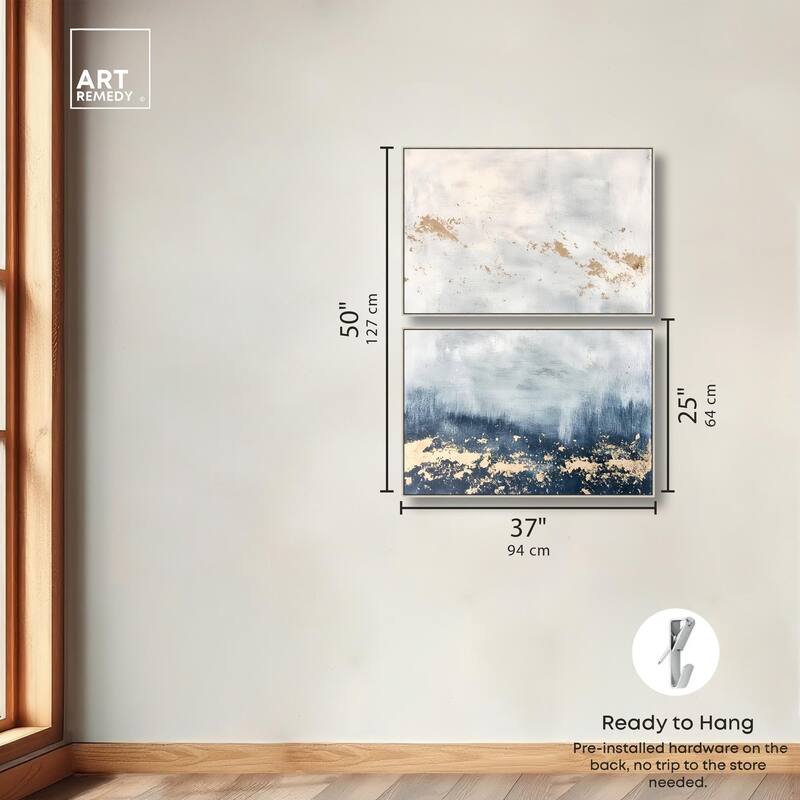 Inner Cosmos II Canvas Set of 2 by Art Remedy