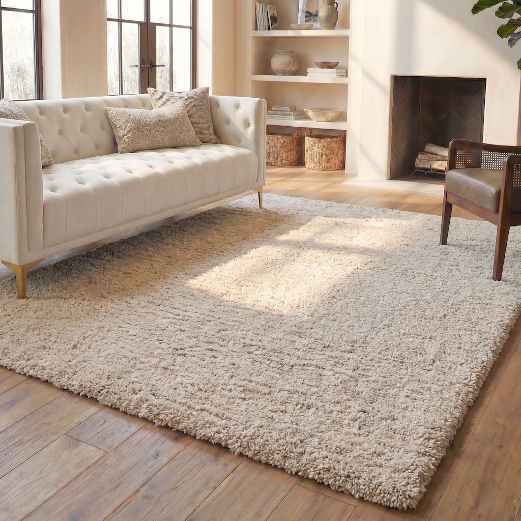 SAFAVIEH Fontana Shag Dagi Solid 2-inch Thick Rug
