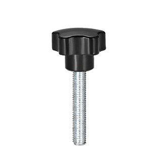 5 pieces Star Knobs Grips M8 x 25mm Male thread Zinc Steel Stud Black PP 5 pieces Star Knobs Grips M8 x 25mm Male thread Zinc Steel Stud Black PP