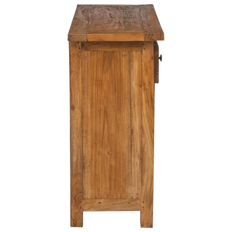 Accent Sideboard Cabinet Console, 2 Drawers, Brown Reclaimed Wood