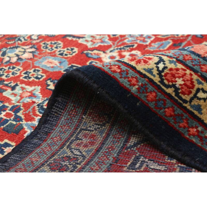 ECARPETGALLERY Hand-knotted Andelz Red Wool Rug - 3'5 x 4'10