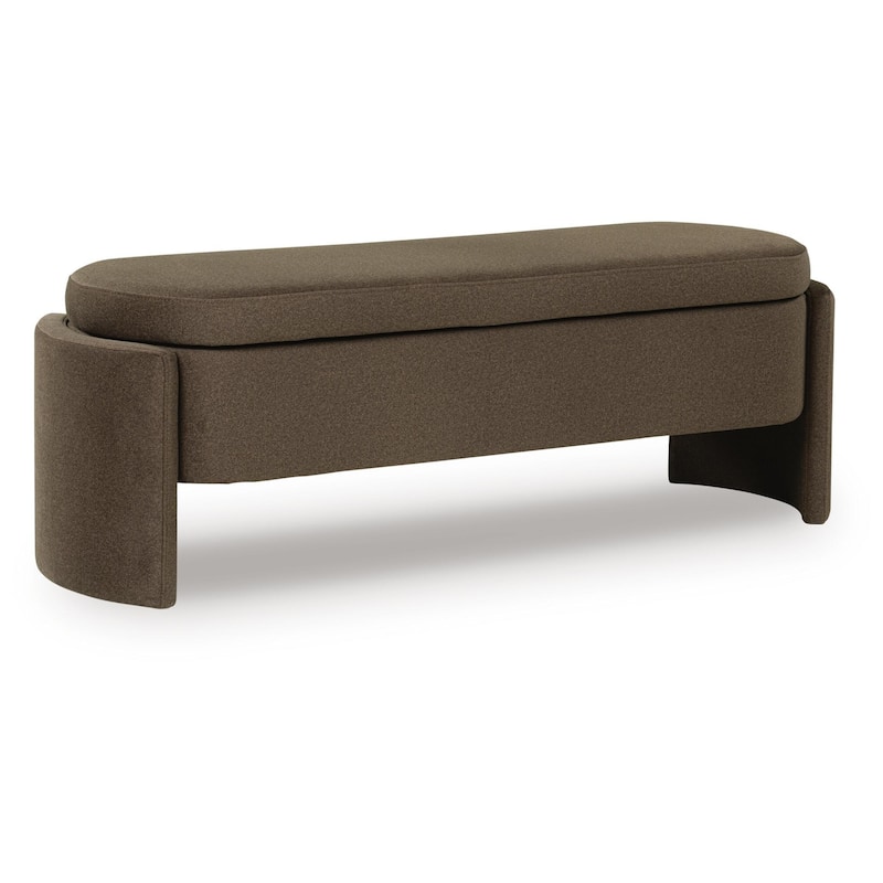 Signature Design by Ashley Vavuniya Dark Brown Storage Bench - 55" W x 18" D x 19" H