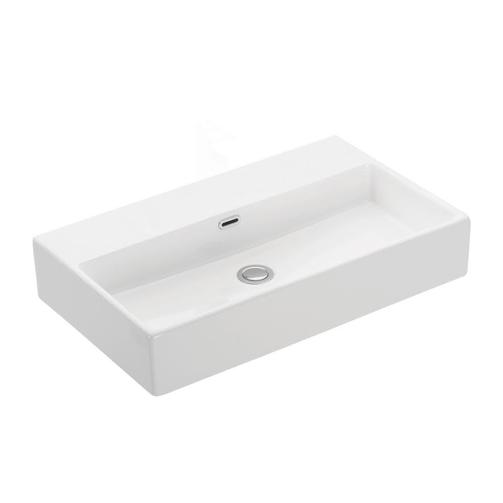 WS Bath Collections Quattro 27-5/8" Rectangular Ceramic Vessel or Wall