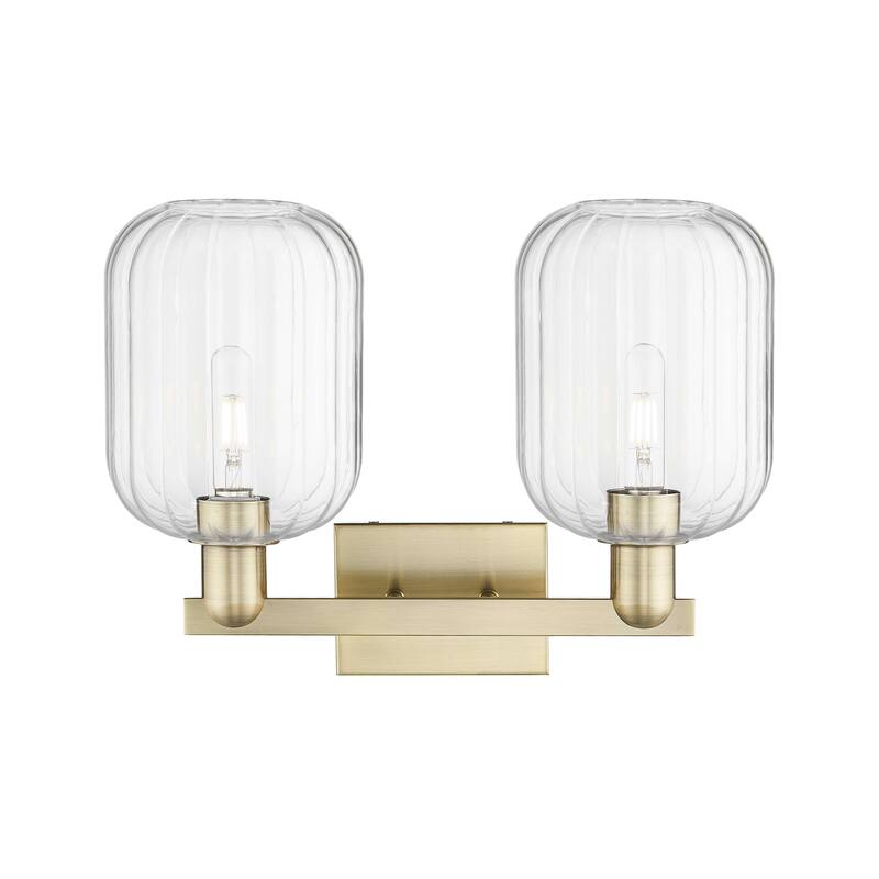 Innovations Lighting Downtown Urban - Preston - 2 Light 16" Jar Shade Bath Vanity Light