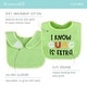 preview thumbnail 3 of 5, The Peanutshell Terry Cotton Baby Bib Set, 8 Pack, Cute Foodie Sayings