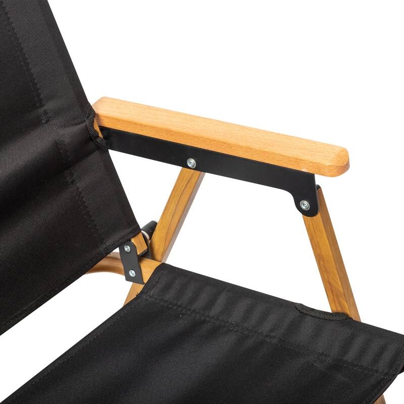 Single Aluminum Frame Wood Grain Spray Paint Camping Chair