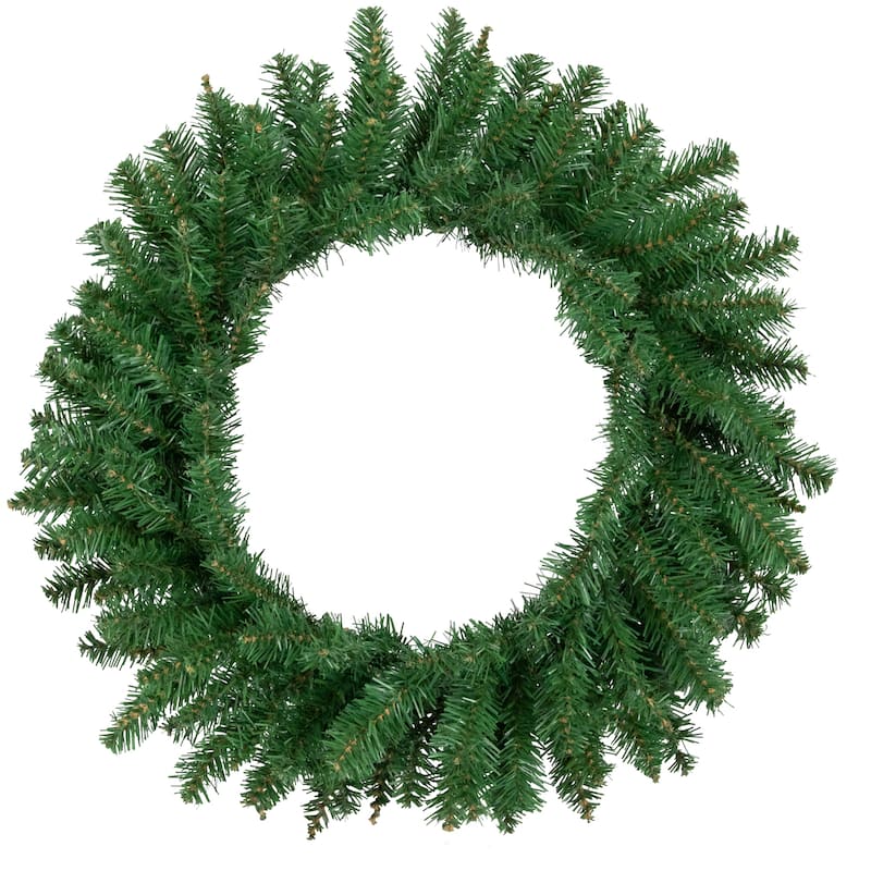 Green Winona Fir Artificial Christmas Wreath 24-Inch Unlit - 24"