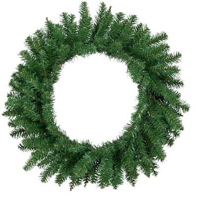 Green Winona Fir Artificial Christmas Wreath 24-Inch Unlit - 24"