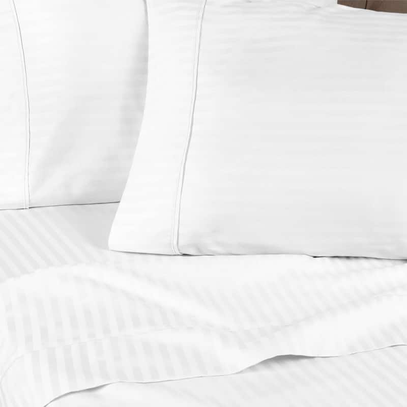 Superior Egyptian Cotton 300 Thread Count Stripe Deep Pocket Bed Sheet Set