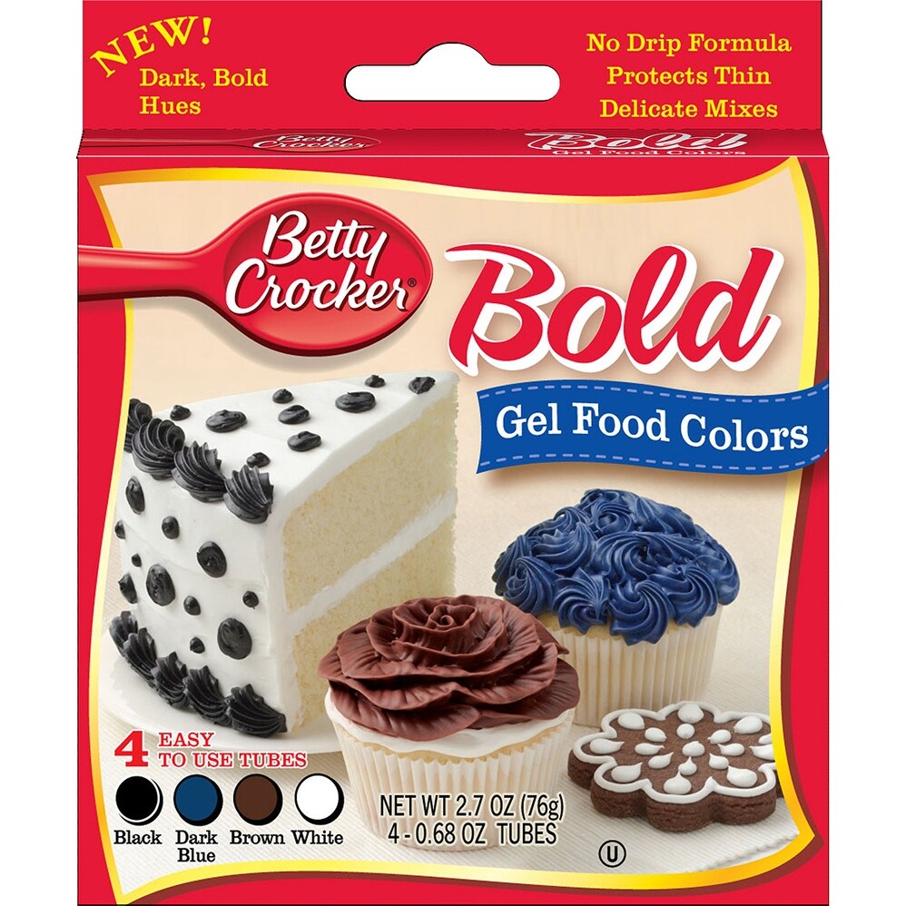 Shop Betty Crocker Gel Icing Food Colors 4 Pkg Bold Overstock