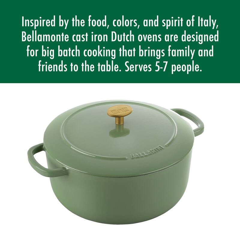 BALLARINI Bellamonte Cast Iron 7.5-qt Round Dutch Oven - 7.6-qt