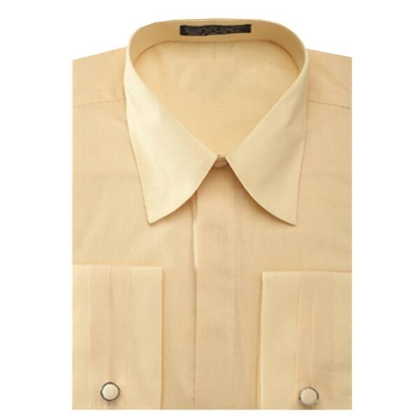Shop Men S Pleated French Cuff Pat Riley Collar Dress Shirt With