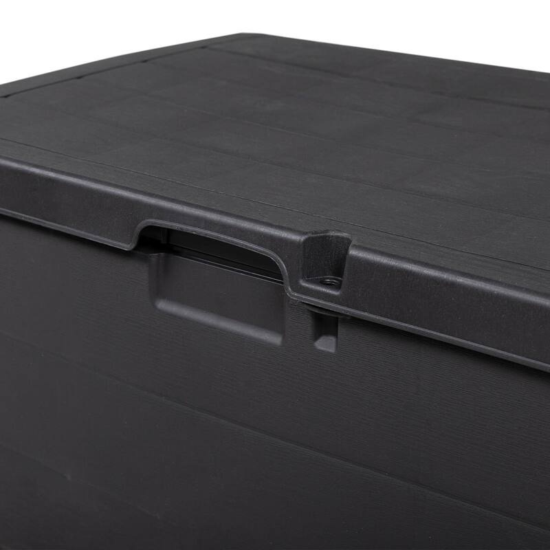 vidaXL Garden Storage Box - Anthracite, 30.5 x 21.5 x 20.9 in, Plastic, 170 L - 30.5 x 21.5 x 20.9 in