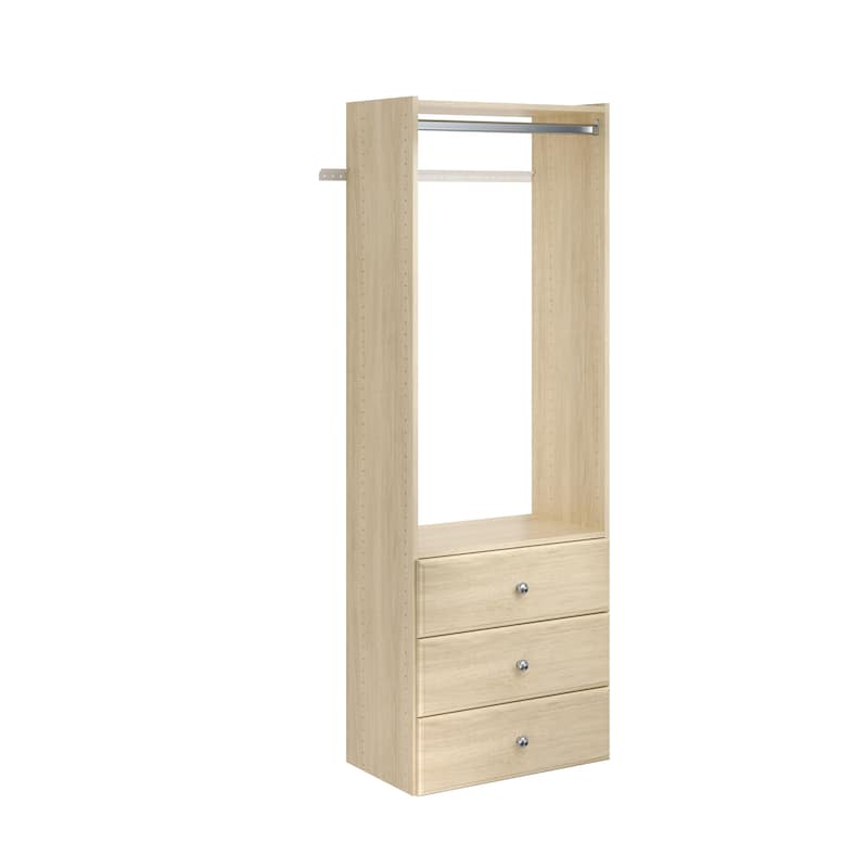 Easy Track Elite Laminate Closet Tower Kit - Honey Blonde