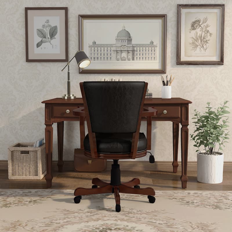 Jier Traditional Height Adjustable Game Desk Chair by Furniture of America