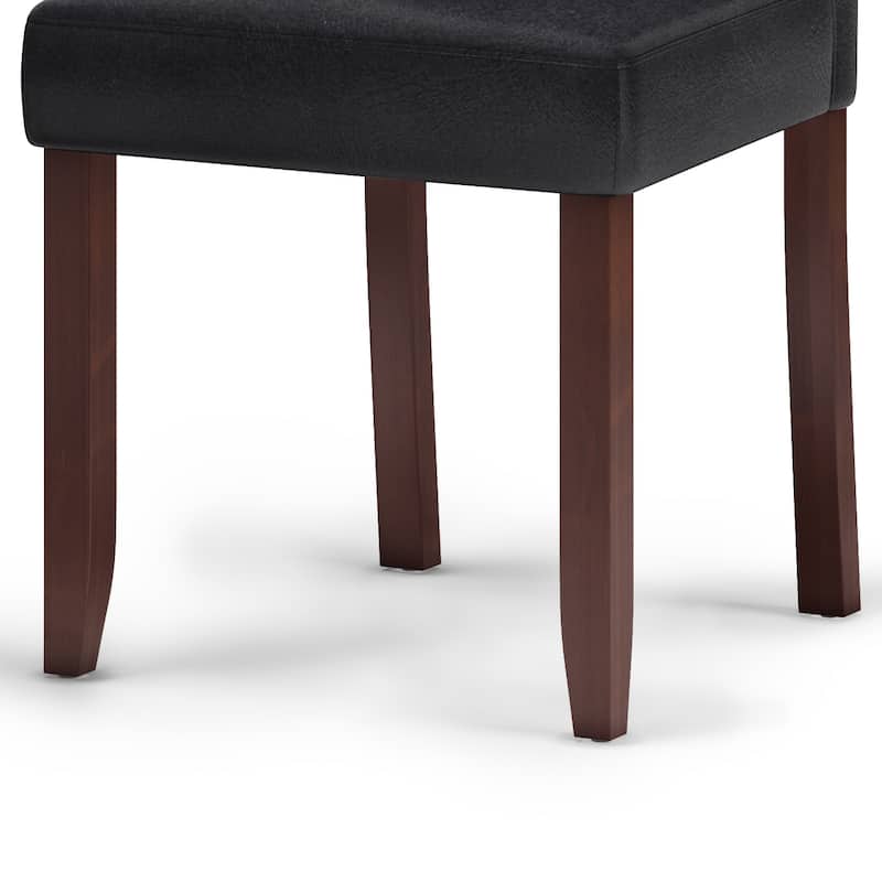 WYNDENHALL Normandy Transitional Parson Dining Chair (Set of 2) - 18.1"w x 18.5" d x 39.4" h