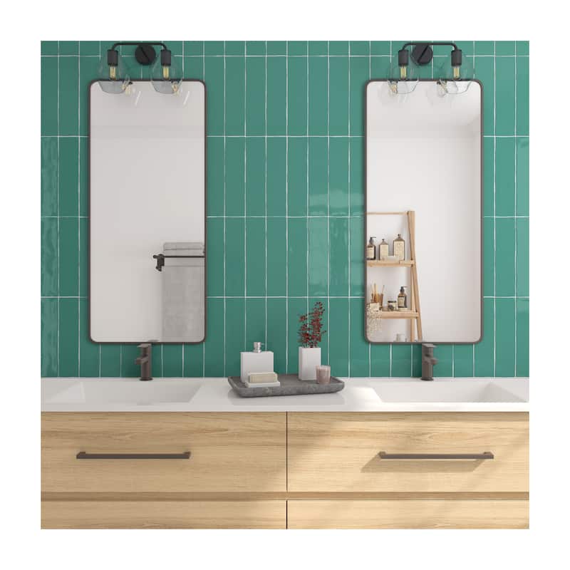 TileHQ 3" x 12" Ceramic Wall Tile in Glossy Caribbean Teal (48 PC per Carton) (12.00 SQFT per Carton)