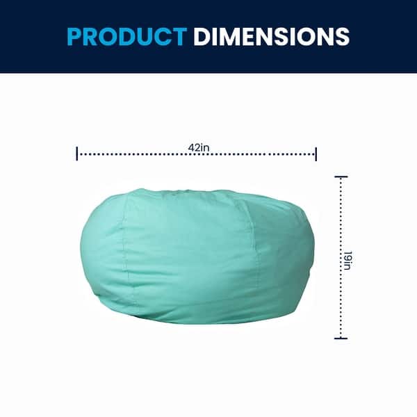 dimension image slide 0 of 22, Oversized Refillable Bean Bag Chair for Kids and Adults
