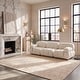 preview thumbnail 8 of 56, SAFAVIEH Handmade Abstract Birdie Modern Wool Rug 10' x 14' - Gold/Ivory
