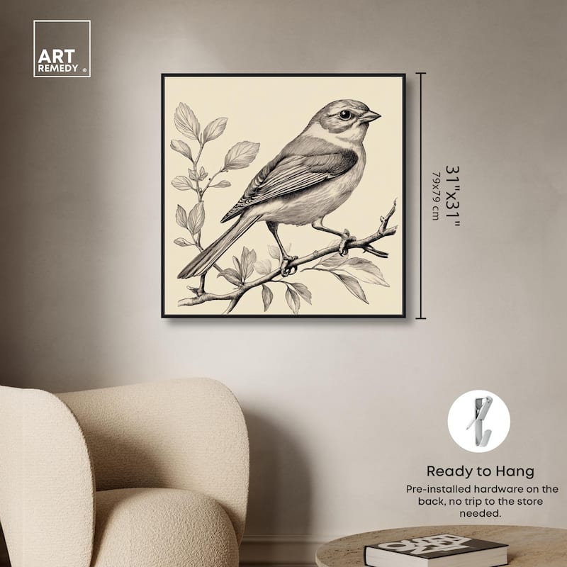 Bird's Gaze Canvas by Art Remedy