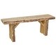 preview thumbnail 4 of 2, Live Edge Locust Wood 4' Wildwood Bench Unfinished