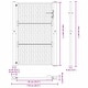 preview thumbnail 51 of 53, vidaXL Garden Gate Black 39.4x49.2" Steel Trace Design