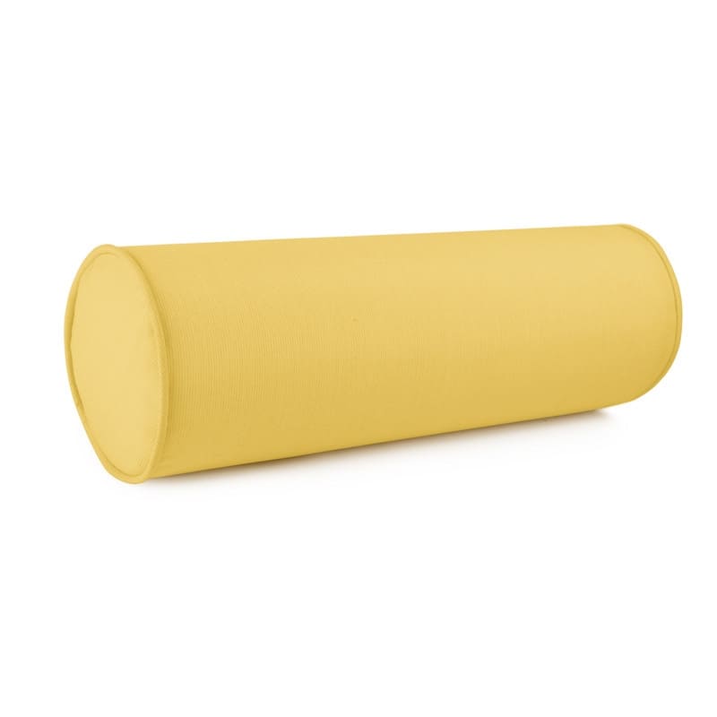 Austin Horn Classics Sunbrella Zippered Neck Roll Bolster (set of 2) - Daffodil