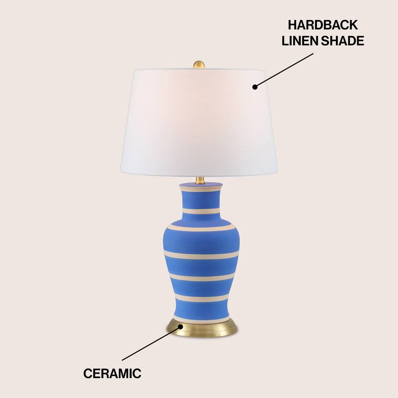 Julia 29" Ceramic LED Table Lamp, by JONATHAN Y