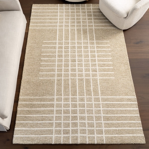 slide 2 of 9, Nuloom Teigen Contemporary Checkered Area Rug 4' x 6'