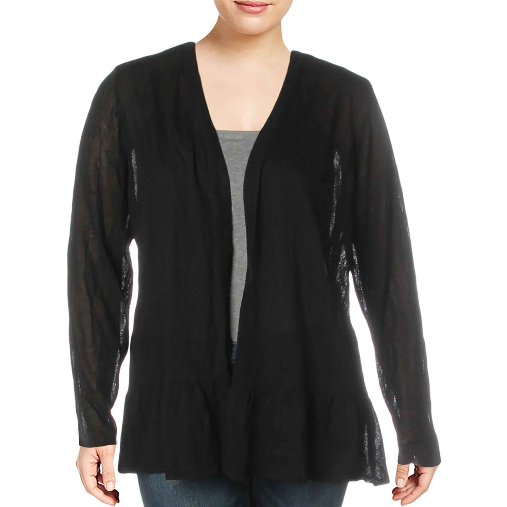 lightweight black cardigan sweater