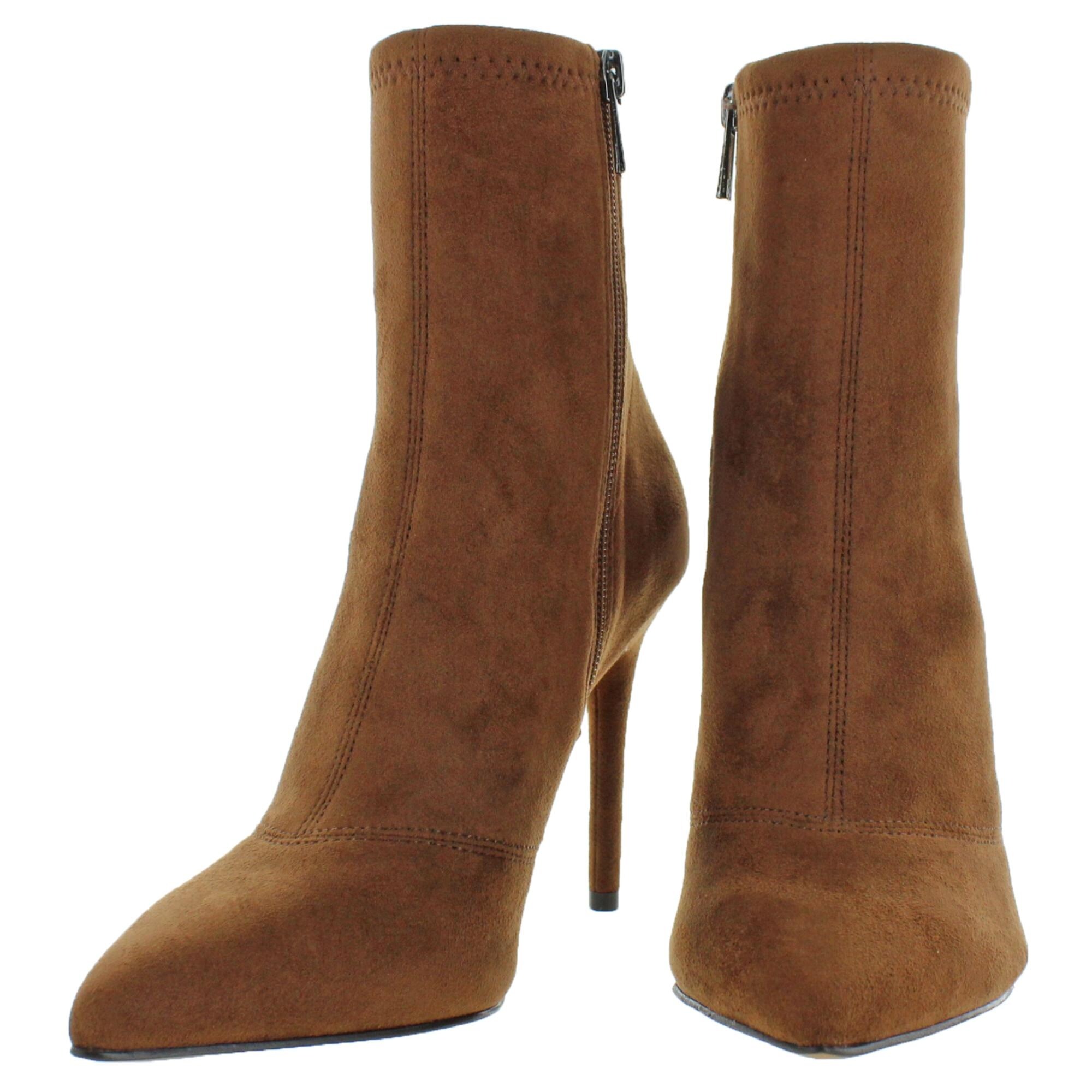 jessica simpson preandra suede real ostrich feathers tall boots