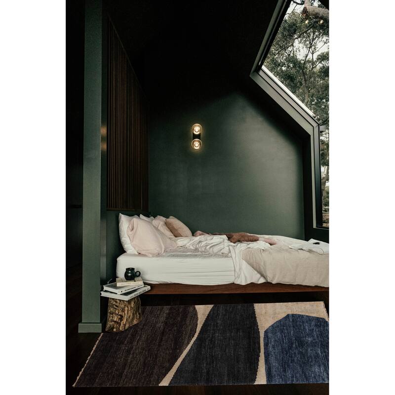 ECARPETGALLERY Hand-knotted Peshawar Ziegler Cream, Dark Grey Wool Rug - 4'11 x 6'10