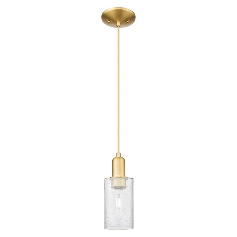 Innovations Lighting Endless Possibilities Arcadia - Clymer - 1 Light 4" Cord Hung Mini Pendant - Satin Gold/Seedy
