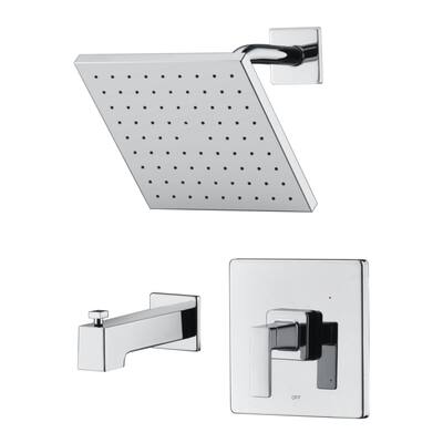 Ultra Faucets Rift Collection Single-Handle Tub and Shower Trim - Chrome Polished UF70700