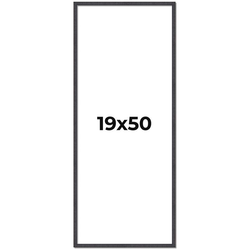 19x50 Frame Brown Picture Frame - Complete Modern Photo Frame Includes
