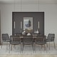 preview thumbnail 7 of 5, Midtown Concept Kazan Indoor Dining Room Table Set Dining Set Kitchen Table with Chairs Home Decor - Black Rope Chairs