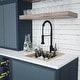 preview thumbnail 10 of 15, Karran QT-825 Drop-in 15-3/4" Single Bowl Quartz Composite Kitchen Sink