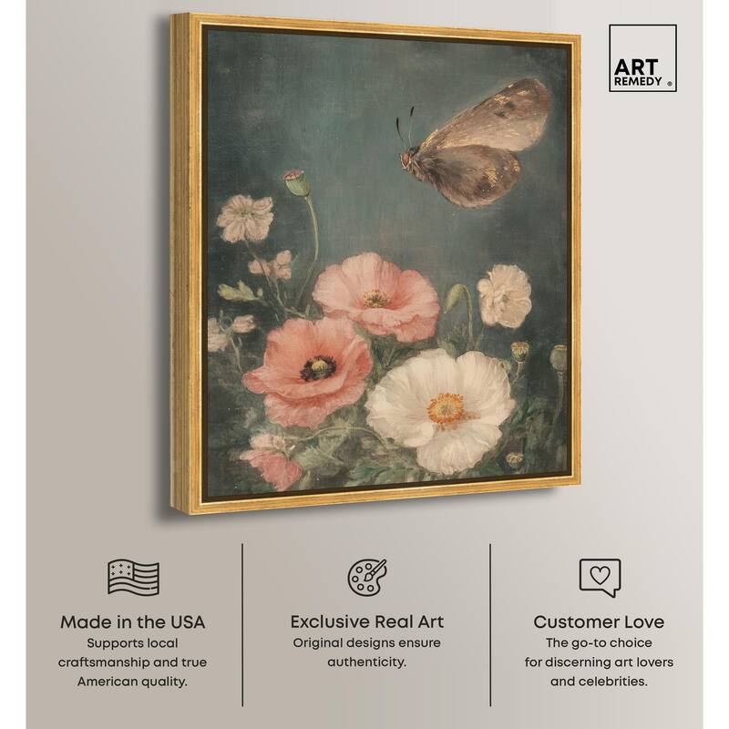 Shadowed Flutter II Canvas by Art Remedy