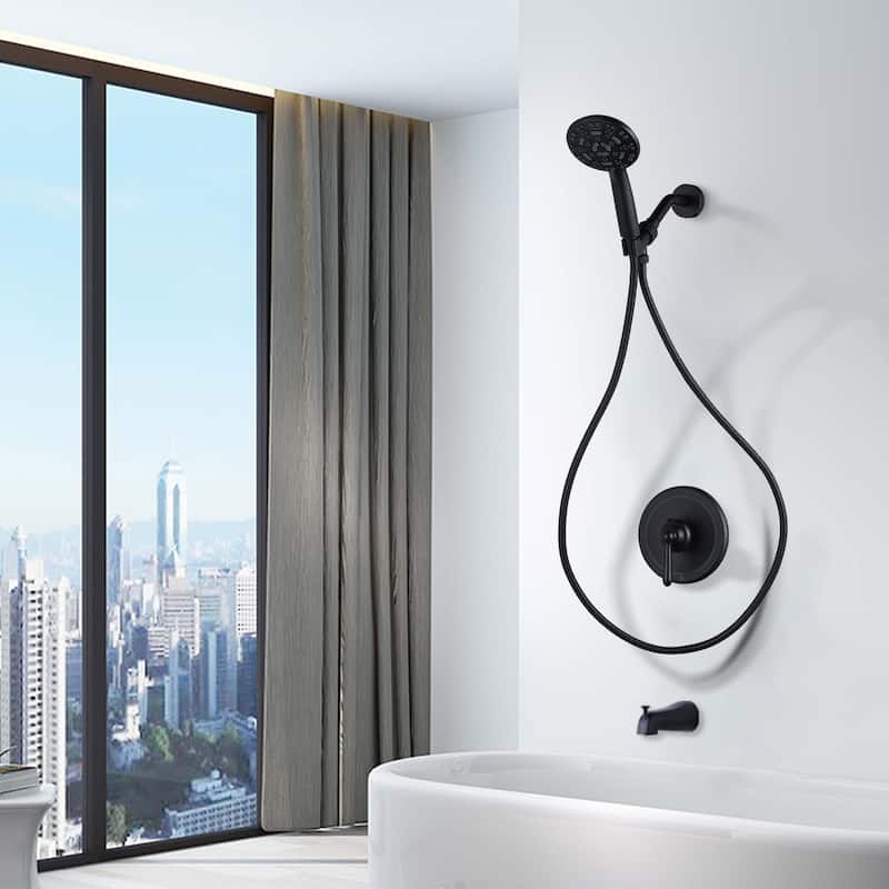 WOWOW Single Handle 7-Spray Tub and Shower Faucet
