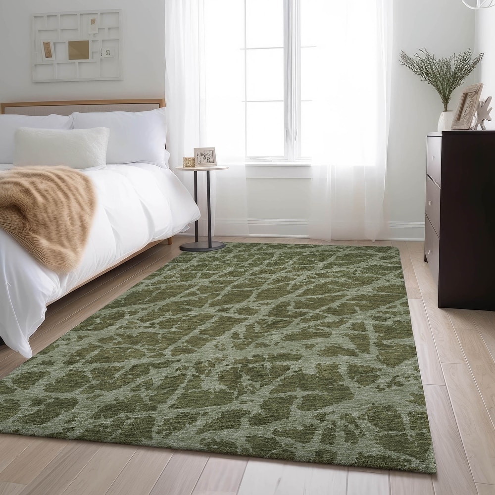 Premium Washable Super Soft Modern Crackle Mayfield Rug